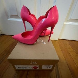 Hot pink Christian Louboutin pumps. Come with box and dust bag.